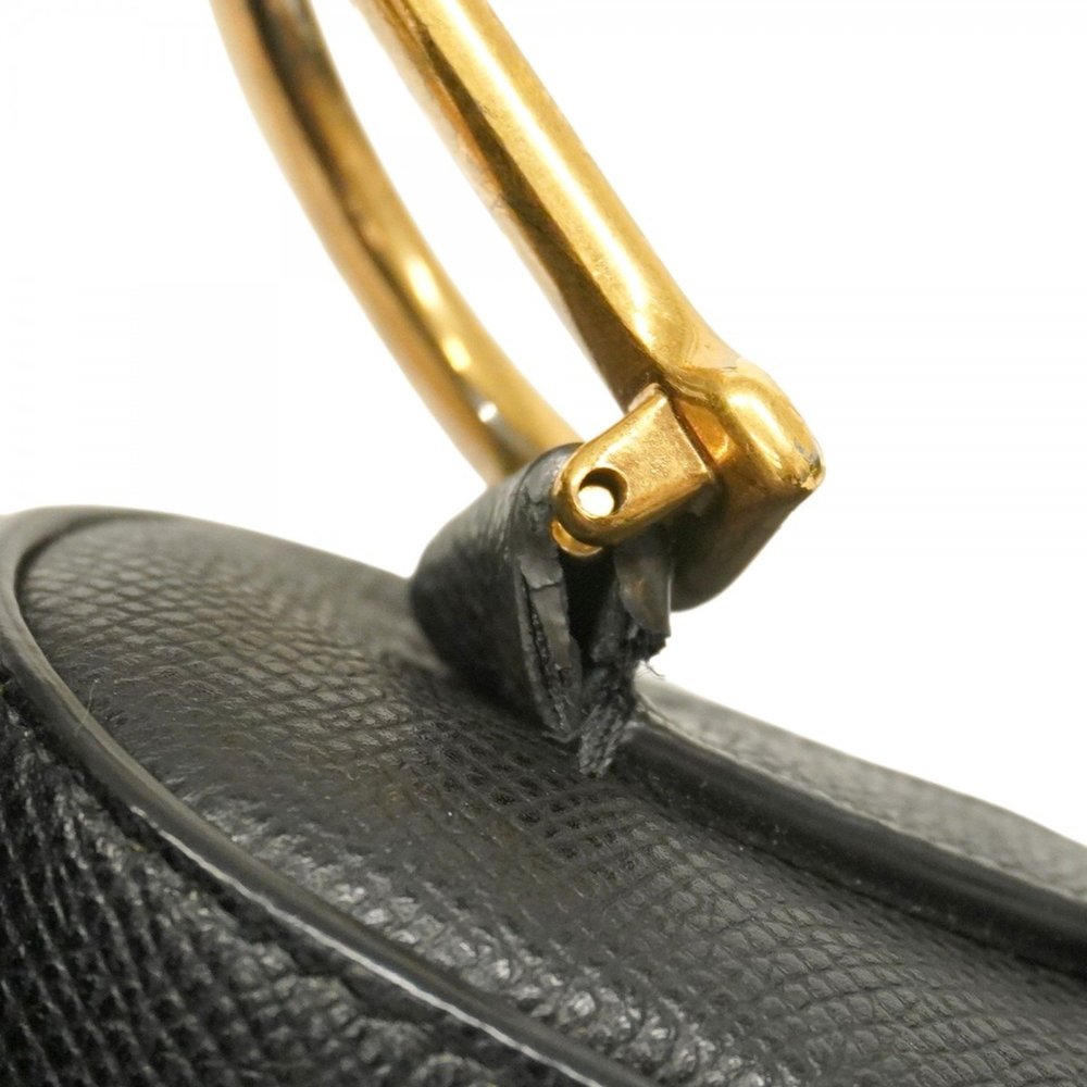 Christian Dior Handbag Saddle Bag Leather Black Women's - Picture 13 of 16